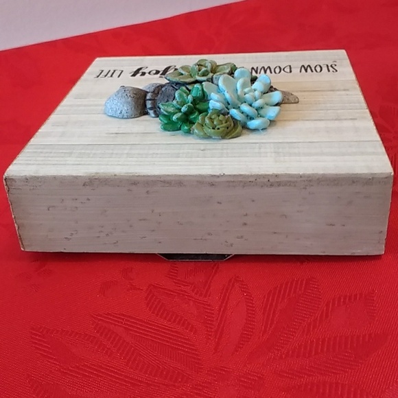 Decorative Wooden Plaque with 3D Turtle - Slow Down And Enjoy Life - Picture 7 of 7